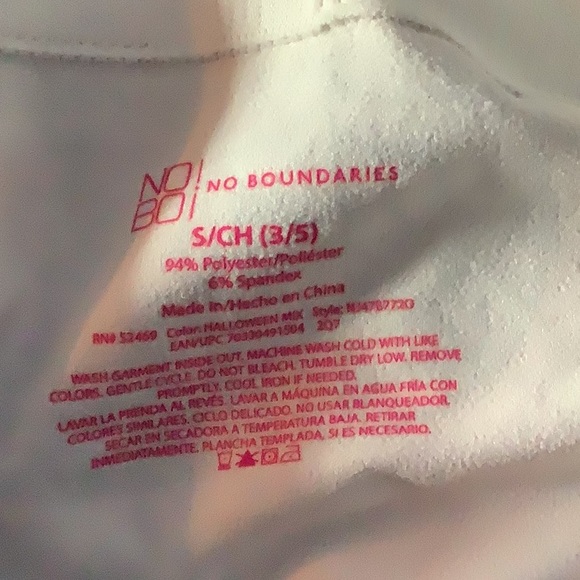 4 pair No Boundaries Halloween leggings small xs - Picture 6 of 9